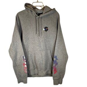 Nike Gray SB Hoodie with Graphics  -Mens Size Large